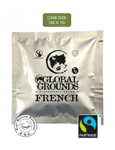 100 Fair Trade ESE Coffee Pods - French Roast Global Grounds