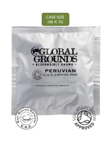 100 Organic Peruvian ESE Coffee Pods Global Grounds